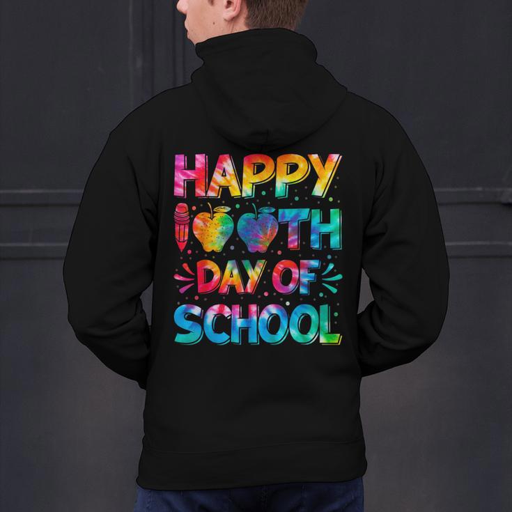 Happy 100th Day Of School Teacher Student 100 Days Tie Dye Men Women Kids Men's Hoodie Back Print, gift for family, gift for coworker Happy 100th Day Of School Teacher Student 100 Days Tie Dye Men Women Kids Men's Hoodie Back Print, gift for family, gift for coworker