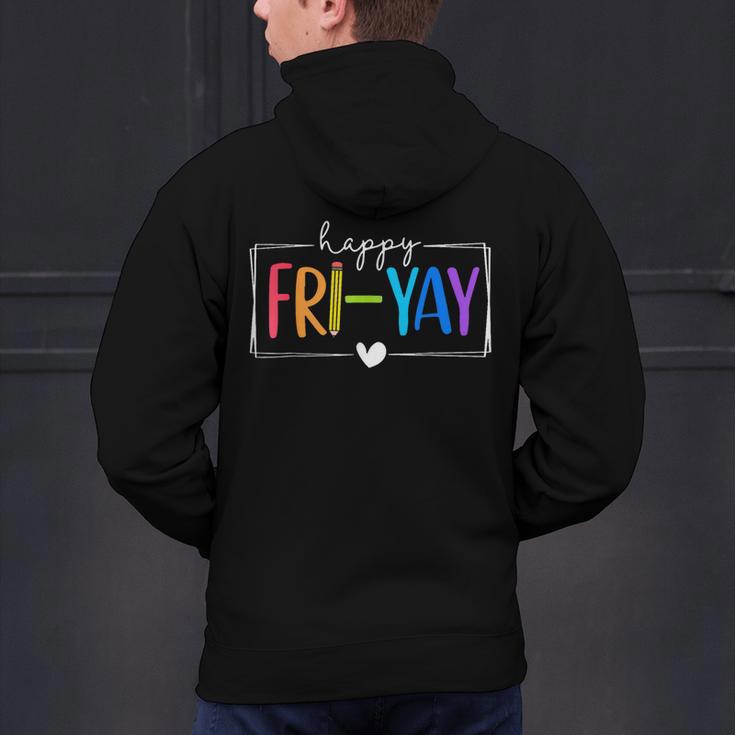 Happy Fri-Yay Fri Yay Teacher Student Friday Weekend Men's Hoodie Back Print, gift for family, gift for coworker Happy Fri-Yay Fri Yay Teacher Student Friday Weekend Men's Hoodie Back Print, gift for family, gift for coworker