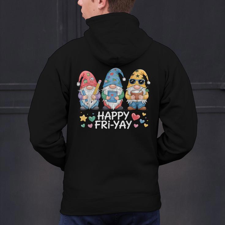 Happy Fri-Yay Teacher Fry Yay Friday Weekend Fri-Yay Men's Hoodie Back Print, gift for family, gift for coworker