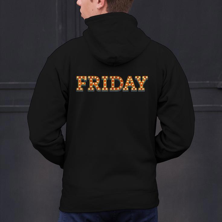 Happy Friday Love Fridays Fun Teacher For Men Women Men's Hoodie Back Print, gift for family, gift for coworker