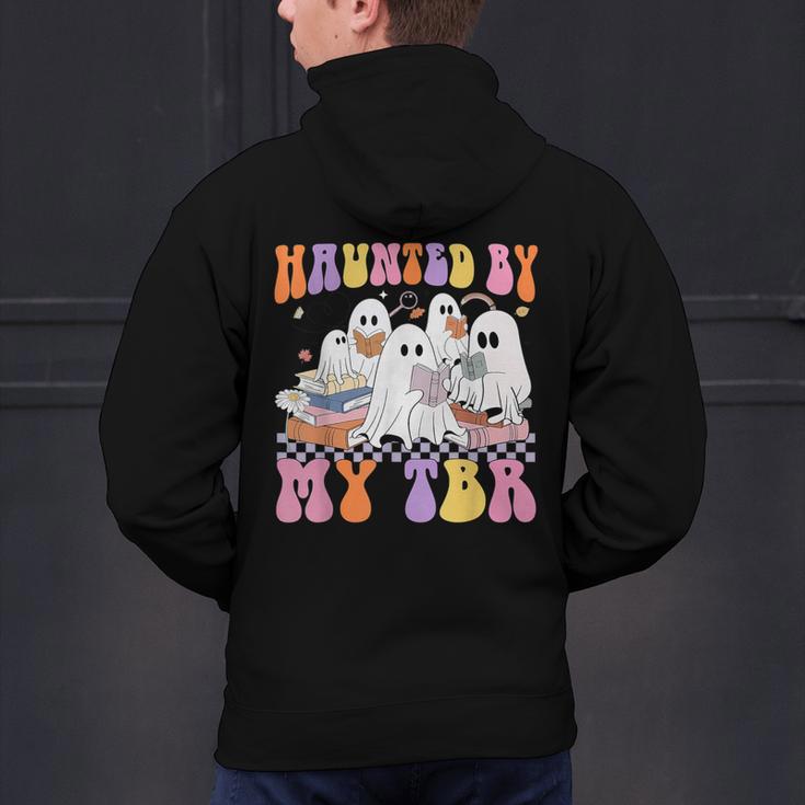 Haunted By My TBR Cute Ghosts Book Reading Teacher Halloween Men's Hoodie Back Print, gift for family, gift for coworker Haunted By My TBR Cute Ghosts Book Reading Teacher Halloween Men's Hoodie Back Print, gift for family, gift for coworker