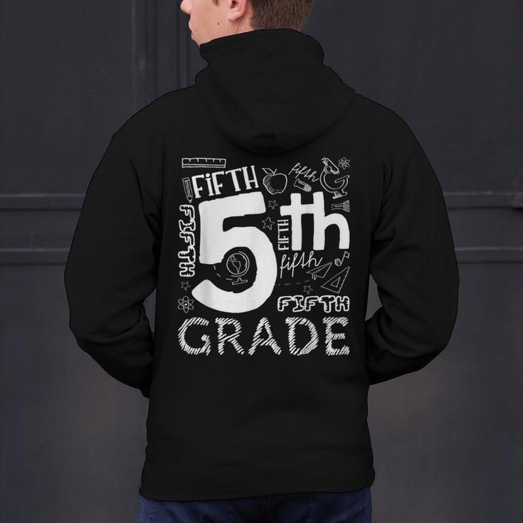 Hello 5th Grade Here I Come Teacher Fifth Grade Boys Girls Men's Hoodie Back Print, gift for family, gift for coworker