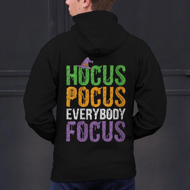 Hocus Pocus Everybody Focus Teacher Halloween Men's Hoodie Back Print, gift for family, gift for coworker Hocus Pocus Everybody Focus Teacher Halloween Men's Hoodie Back Print, gift for family, gift for coworker