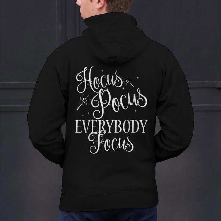 Hocus Pocus Everybody Focus Teacher Halloween Shirt Men's Hoodie Back Print, gift for family, gift for coworker Hocus Pocus Everybody Focus Teacher Halloween Shirt Men's Hoodie Back Print, gift for family, gift for coworker