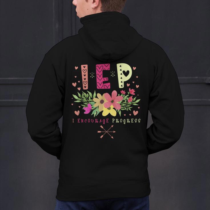 IEP I Encourage Progress Teacher Special Education Men Women Men's Hoodie Back Print, gift for family, gift for coworker IEP I Encourage Progress Teacher Special Education Men Women Men's Hoodie Back Print, gift for family, gift for coworker