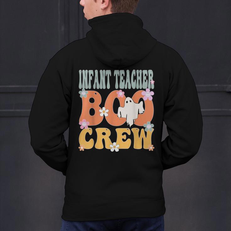 Infant Teacher Boo Crew Ghost Groovy Halloween For Women Men's Hoodie Back Print, Groovy Teacher Hoodies, gift for family, gift for coworker