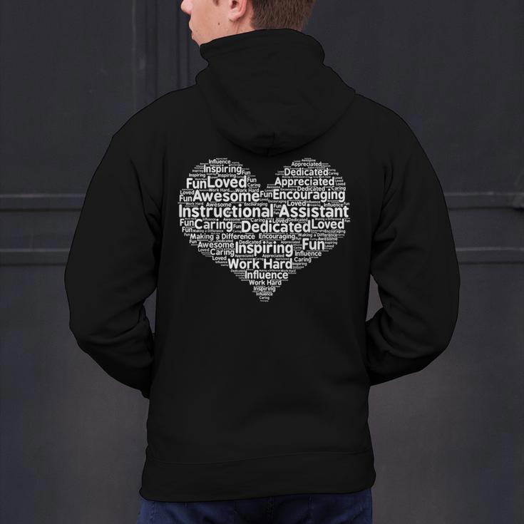 Instructional Assistant Teacher Appreciation T Shirt Men's Hoodie Back Print, gift for family, gift for coworker