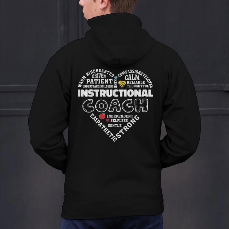 Instructional Coach Heart Teachers Appreciation Men's Hoodie Back Print, gift for family, gift for coworker Instructional Coach Heart Teachers Appreciation Men's Hoodie Back Print, gift for family, gift for coworker