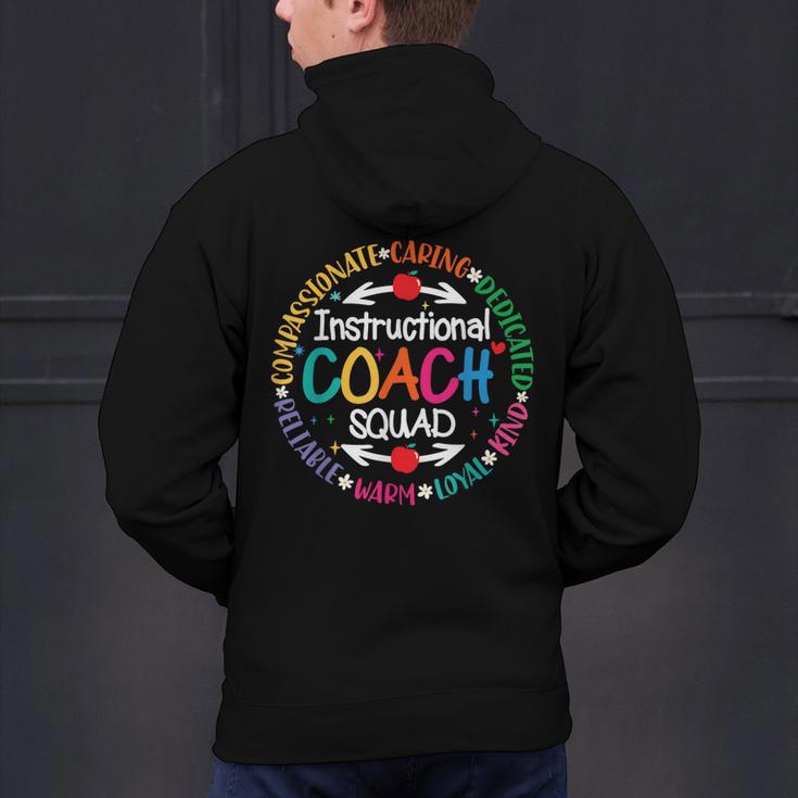Instructional Coach Squad Teacher Assistant Support Team Men's Hoodie Back Print, gift for family, gift for coworker Instructional Coach Squad Teacher Assistant Support Team Men's Hoodie Back Print, gift for family, gift for coworker