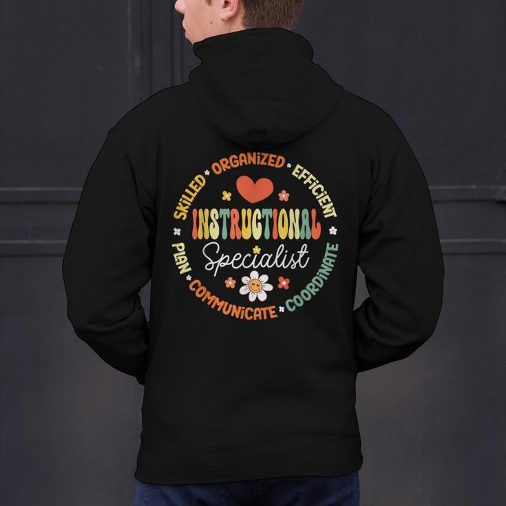 Instructional Specialist School Cute Academic Teacher Men's Hoodie Back Print, gift for family, gift for coworker Instructional Specialist School Cute Academic Teacher Men's Hoodie Back Print, gift for family, gift for coworker