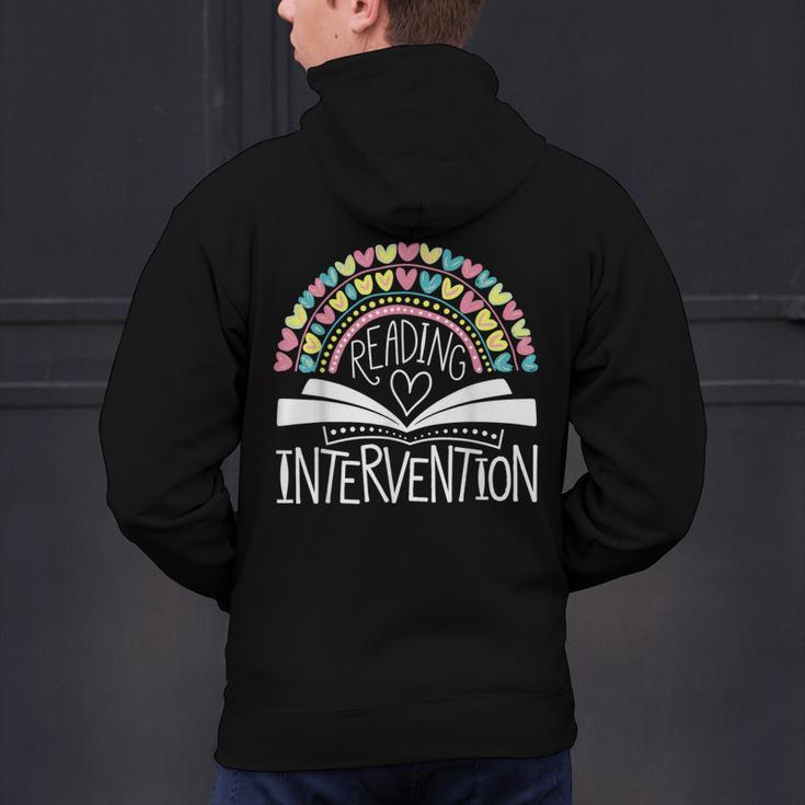 Intervention Teacher Reading Intervention Men's Hoodie Back Print, gift for family, gift for coworker Intervention Teacher Reading Intervention Men's Hoodie Back Print, gift for family, gift for coworker