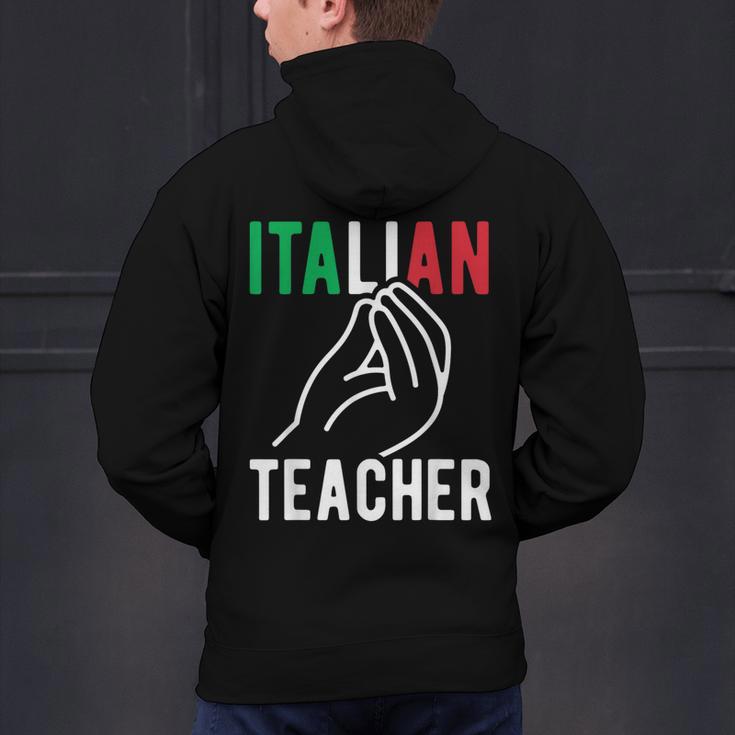 Italian Teacher Italy Italia Back To School First Day Men's Hoodie Back Print, gift for family, gift for coworker Italian Teacher Italy Italia Back To School First Day Men's Hoodie Back Print, gift for family, gift for coworker
