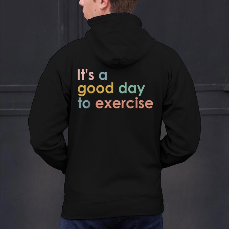 It's A Good Day To Exercise PE Teacher Gym Exercise For Men Women Men's Hoodie Back Print, Pe Teacher Hoodies, gift for family, gift for coworker