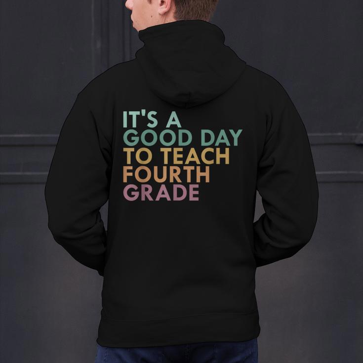 It's A Good Day To Teach Fourth Grade 4th Grade Teacher Men's Hoodie Back Print, 4th Grade Teacher Hoodies, gift for family, gift for coworker It's A Good Day To Teach Fourth Grade 4th Grade Teacher Men's Hoodie Back Print, 4th Grade Teacher Hoodies, gift for family, gift for coworker