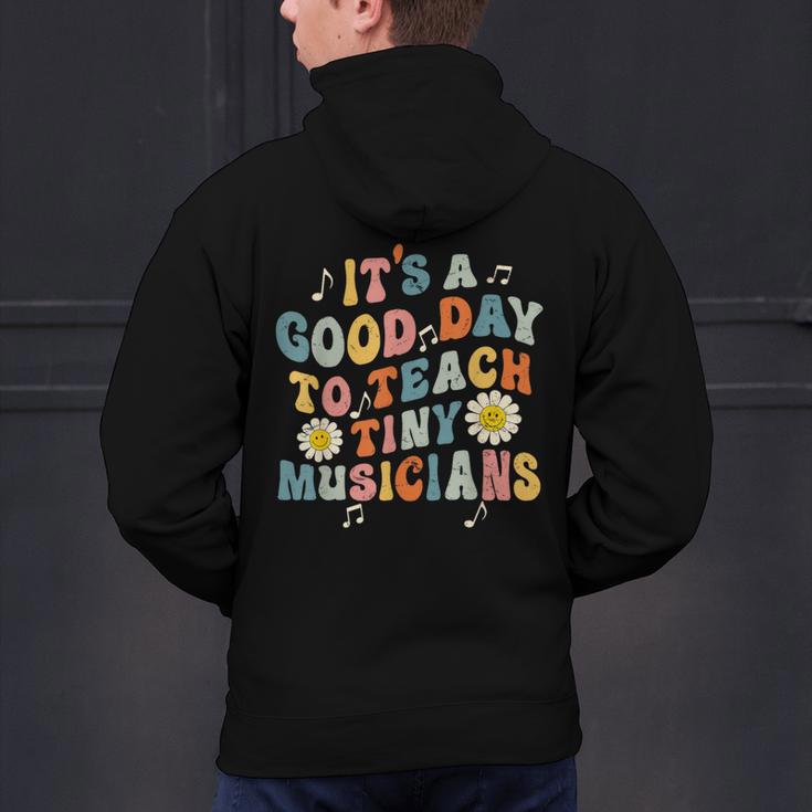 Its A Good Day To Teach Tiny Musicians Music Teacher Flower Men's Hoodie Back Print, gift for family, gift for coworker Its A Good Day To Teach Tiny Musicians Music Teacher Flower Men's Hoodie Back Print, gift for family, gift for coworker