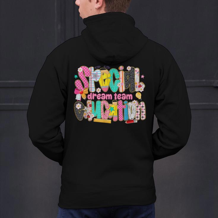 Kids Back To School Teachers Special Education Dream Team Men's Hoodie Back Print, gift for family, gift for coworker Kids Back To School Teachers Special Education Dream Team Men's Hoodie Back Print, gift for family, gift for coworker