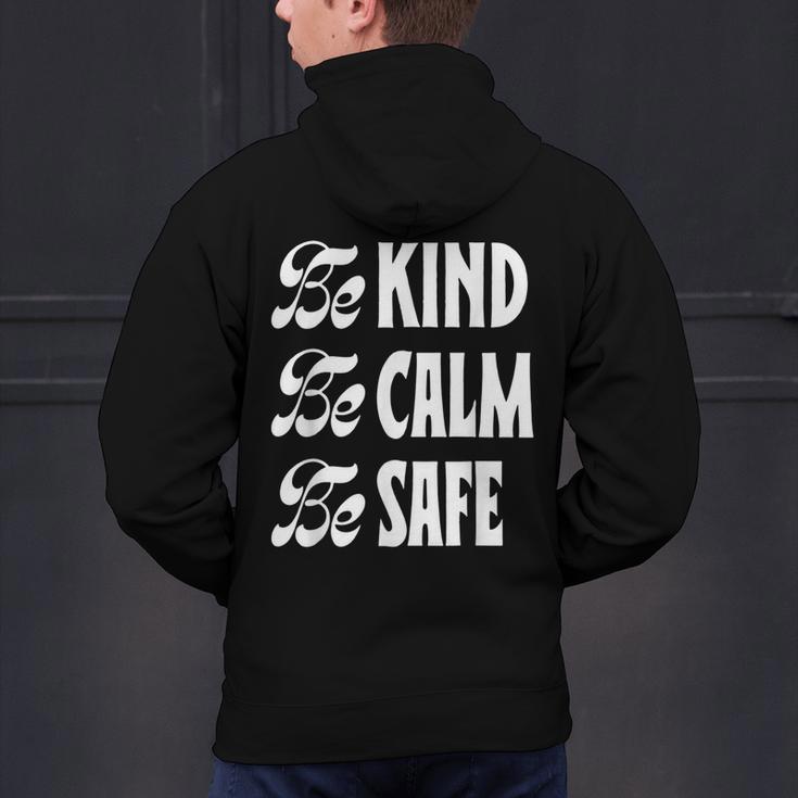 Be Kind Be Calm Be Safe Awareness For Teachers For Men Women Kids Men's Hoodie Back Print, gift for family, gift for coworker Be Kind Be Calm Be Safe Awareness For Teachers For Men Women Kids Men's Hoodie Back Print, gift for family, gift for coworker