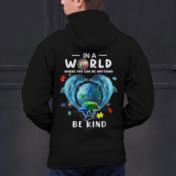 Be Kind Dolphin Autism Awareness Back To School Teacher Men Women Kids Men's Hoodie Back Print, gift for family, gift for coworker Be Kind Dolphin Autism Awareness Back To School Teacher Men Women Kids Men's Hoodie Back Print, gift for family, gift for coworker