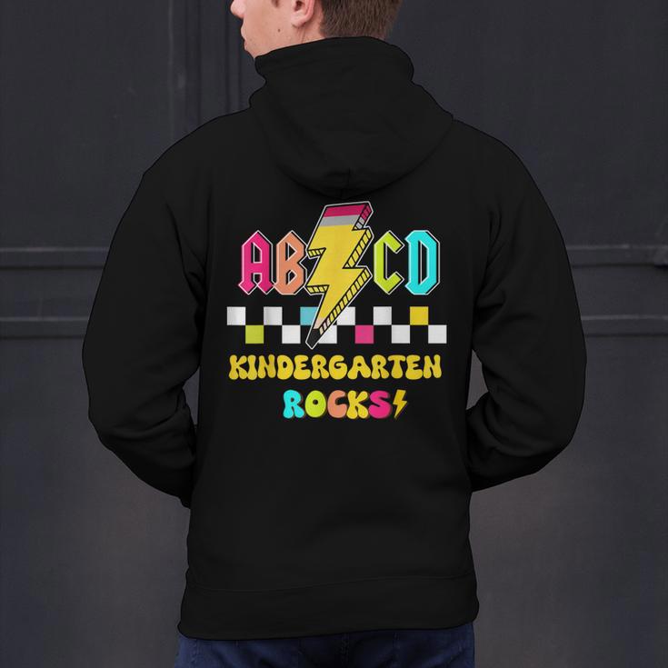 Kindergarten ABCD Rocks Teacher Student Back To School Men's Hoodie Back Print, gift for family, gift for coworker Kindergarten ABCD Rocks Teacher Student Back To School Men's Hoodie Back Print, gift for family, gift for coworker