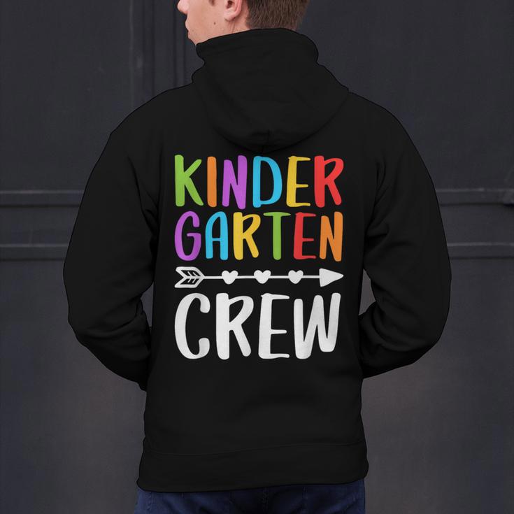 Kindergarten Crew Shirt Kinder Crew Teacher Boy Girl Men's Hoodie Back Print, gift for family, gift for coworker