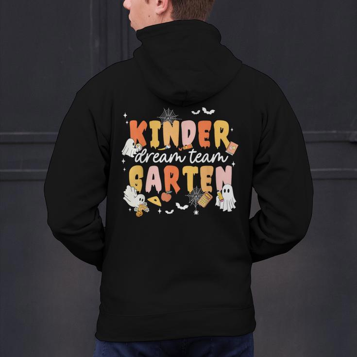 Kindergarten Dream Ghost Team Fall Halloween Spooky Teachers Men's Hoodie Back Print, gift for family, gift for coworker Kindergarten Dream Ghost Team Fall Halloween Spooky Teachers Men's Hoodie Back Print, gift for family, gift for coworker