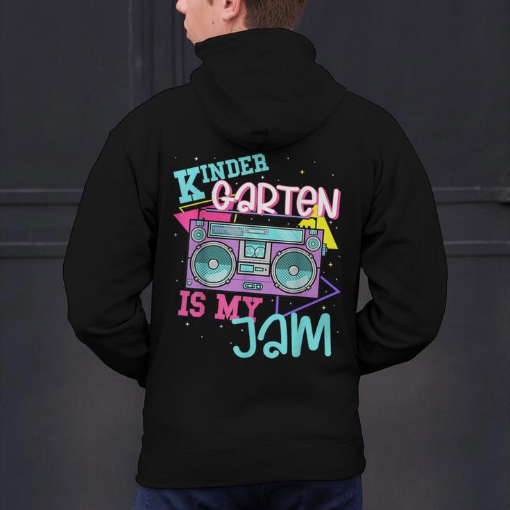 Kindergarten Is My Jam Cute Teacher Shirt 80's 90's Styl Men's Hoodie Back Print, gift for family, gift for coworker Kindergarten Is My Jam Cute Teacher Shirt 80's 90's Styl Men's Hoodie Back Print, gift for family, gift for coworker