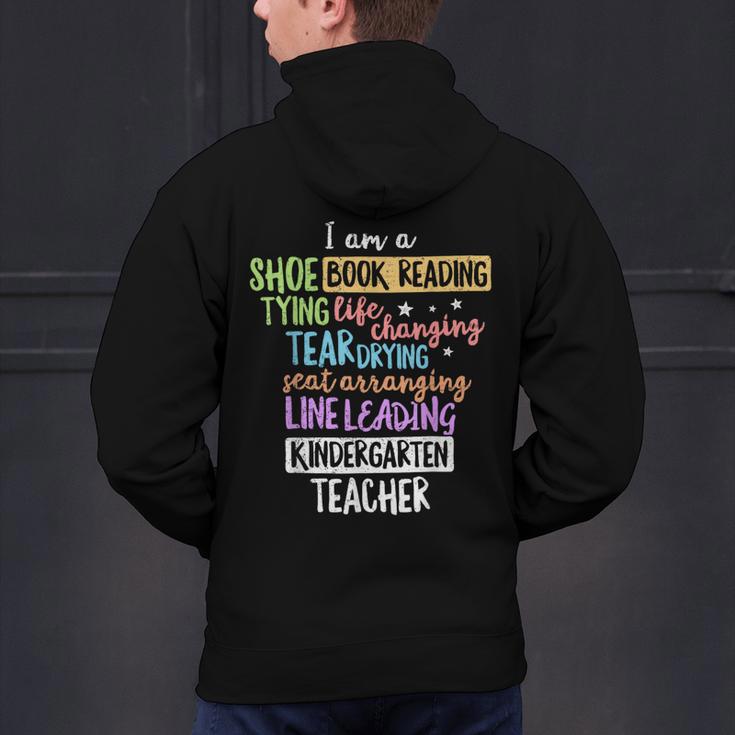 I Am A Kindergarten Teacher Shirt Creative Men's Hoodie Back Print, gift for family, gift for coworker