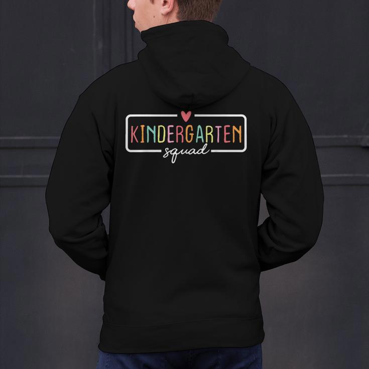 Kindergarten Team Crew Kinder Squad Back To School Teacher Men's Hoodie Back Print, gift for family, gift for coworker Kindergarten Team Crew Kinder Squad Back To School Teacher Men's Hoodie Back Print, gift for family, gift for coworker