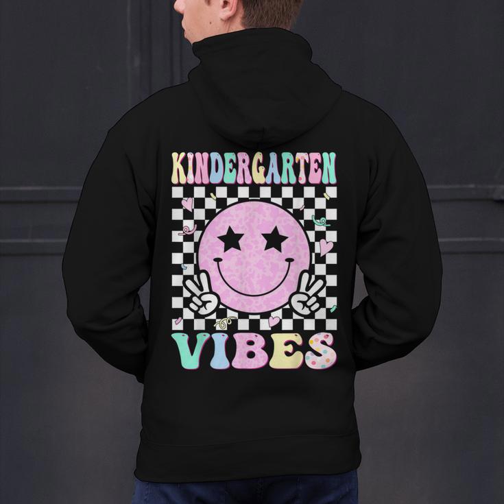 Kindergarten Vibes First Day Of School Kindergarten Teacher Men's Hoodie Back Print, gift for family, gift for coworker