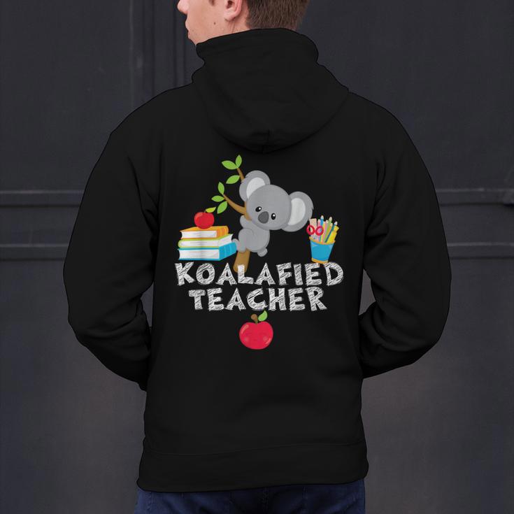 Koalafied Teacher Proud School Teacher Koala Cute T-Shirt Men's Hoodie Back Print, gift for family, gift for coworker Koalafied Teacher Proud School Teacher Koala Cute T-Shirt Men's Hoodie Back Print, gift for family, gift for coworker
