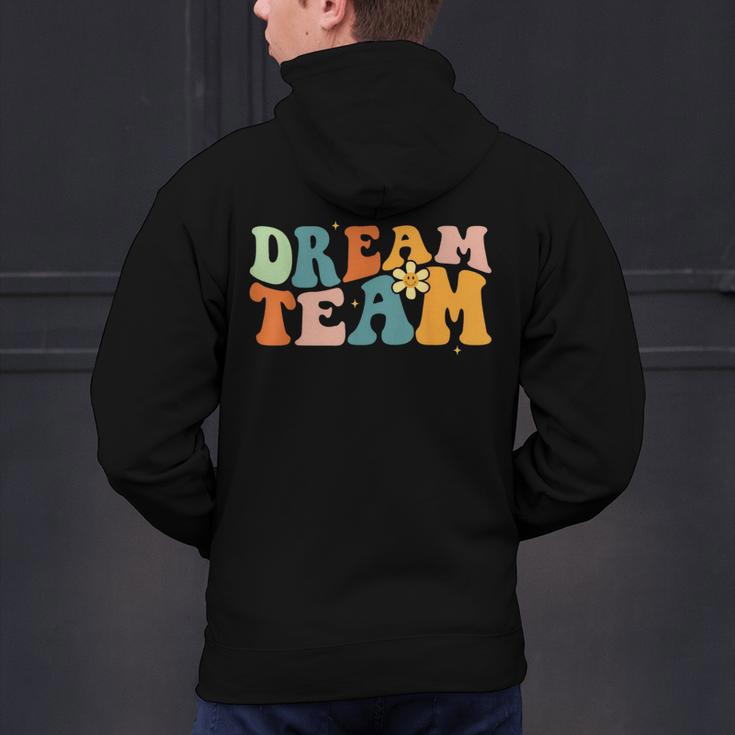 Last Day Of School Back To School Dream-Team Teacher Kids Men's Hoodie Back Print, gift for family, gift for coworker