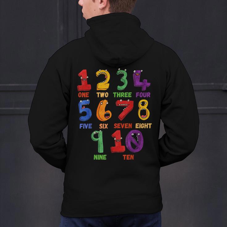 Learning Math Numbers Counting Back To School Teacher For Men Women Girls Kids Men's Hoodie Back Print, gift for family, gift for coworker Learning Math Numbers Counting Back To School Teacher For Men Women Girls Kids Men's Hoodie Back Print, gift for family, gift for coworker