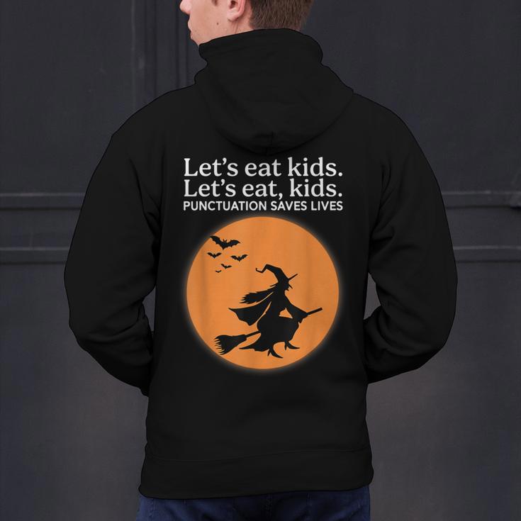 Let's Eat Kids Punctuation Saves Live Witch Grammar Teacher Men's Hoodie Back Print, gift for family, gift for coworker Let's Eat Kids Punctuation Saves Live Witch Grammar Teacher Men's Hoodie Back Print, gift for family, gift for coworker