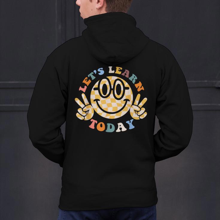 Let's Learn Today First Day Of School For Teacher Student Men's Hoodie Back Print, gift for family, gift for coworker