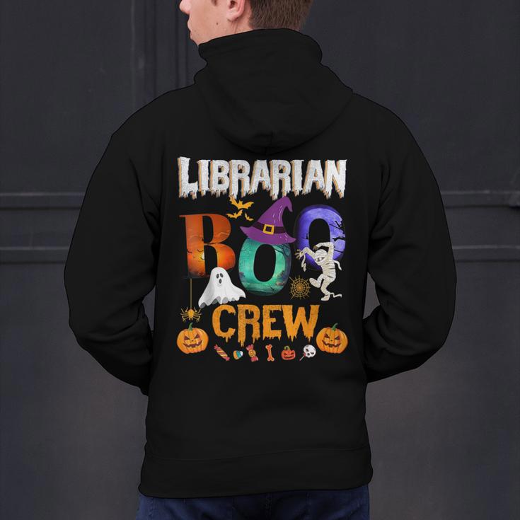 Librarian Boo Crew Teacher Student Halloween Costume Men's Hoodie Back Print, gift for family, gift for coworker Librarian Boo Crew Teacher Student Halloween Costume Men's Hoodie Back Print, gift for family, gift for coworker