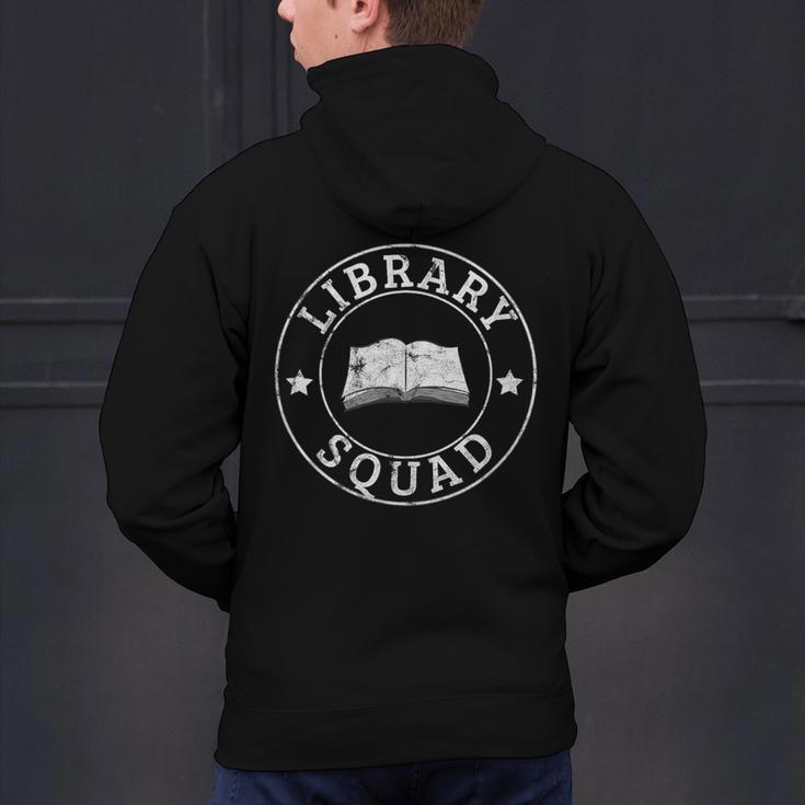 Library Squad Librarian Staff Teacher Group Matching For Men Women Men's Hoodie Back Print, gift for family, gift for coworker Library Squad Librarian Staff Teacher Group Matching For Men Women Men's Hoodie Back Print, gift for family, gift for coworker