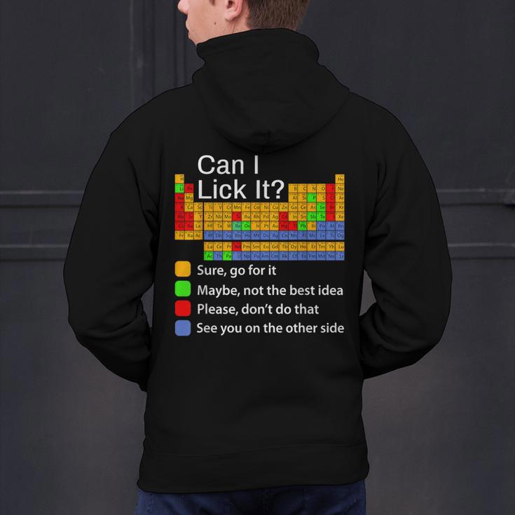 Can I Lick It Periodic Table Chemistry Teachers Men's Hoodie Back Print, gift for family, gift for coworker Can I Lick It Periodic Table Chemistry Teachers Men's Hoodie Back Print, gift for family, gift for coworker