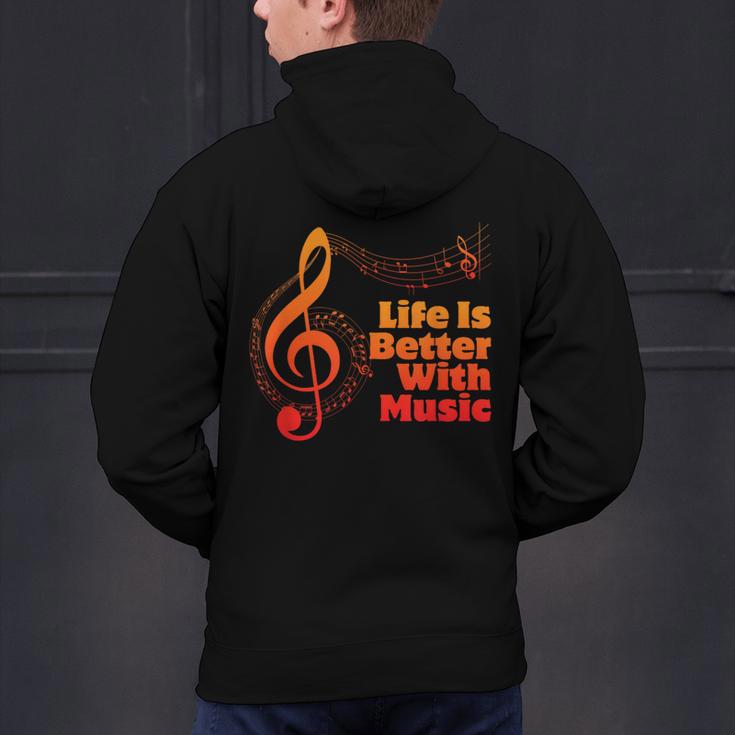 Life Is Better With Music Theory Musician Teacher Notes Clef Men's Hoodie Back Print, gift for family, gift for coworker Life Is Better With Music Theory Musician Teacher Notes Clef Men's Hoodie Back Print, gift for family, gift for coworker