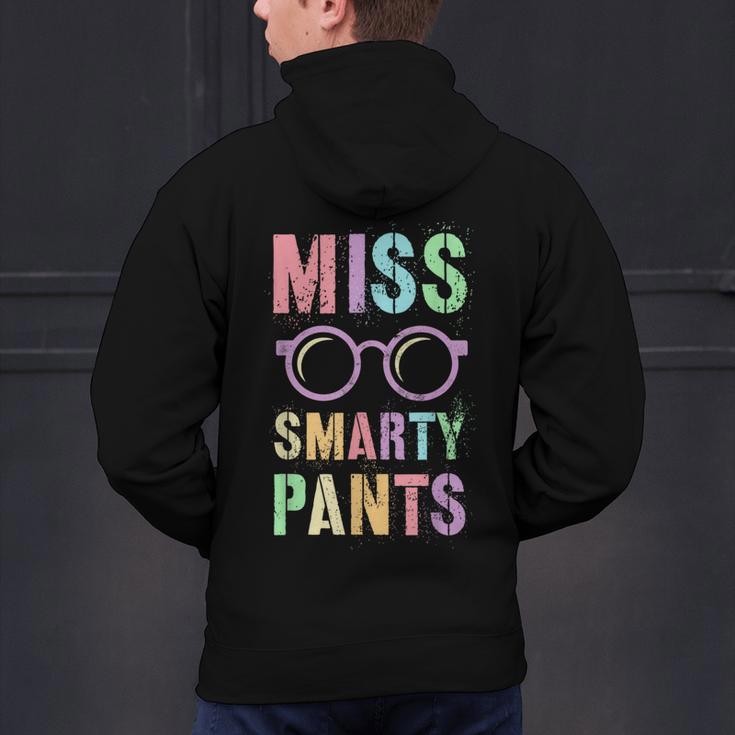 Little MISS SMARTY PANTS School Grad Teacher Last Day Men's Hoodie Back Print, gift for family, gift for coworker Little MISS SMARTY PANTS School Grad Teacher Last Day Men's Hoodie Back Print, gift for family, gift for coworker