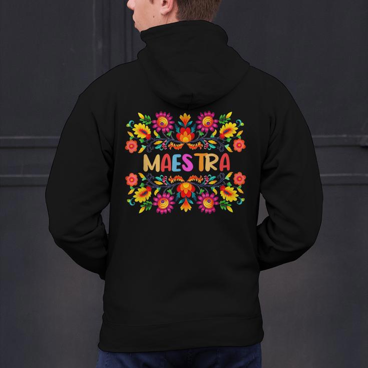 Maestra Cinco De Mayo Spanish Mexican Teacher Men's Hoodie Back Print, gift for family, gift for coworker Maestra Cinco De Mayo Spanish Mexican Teacher Men's Hoodie Back Print, gift for family, gift for coworker