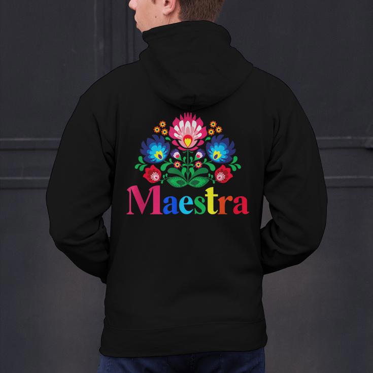 Maestra Proud Spanish Teacher Bilingual Teacher Latina Men's Hoodie Back Print, gift for family, gift for coworker Maestra Proud Spanish Teacher Bilingual Teacher Latina Men's Hoodie Back Print, gift for family, gift for coworker