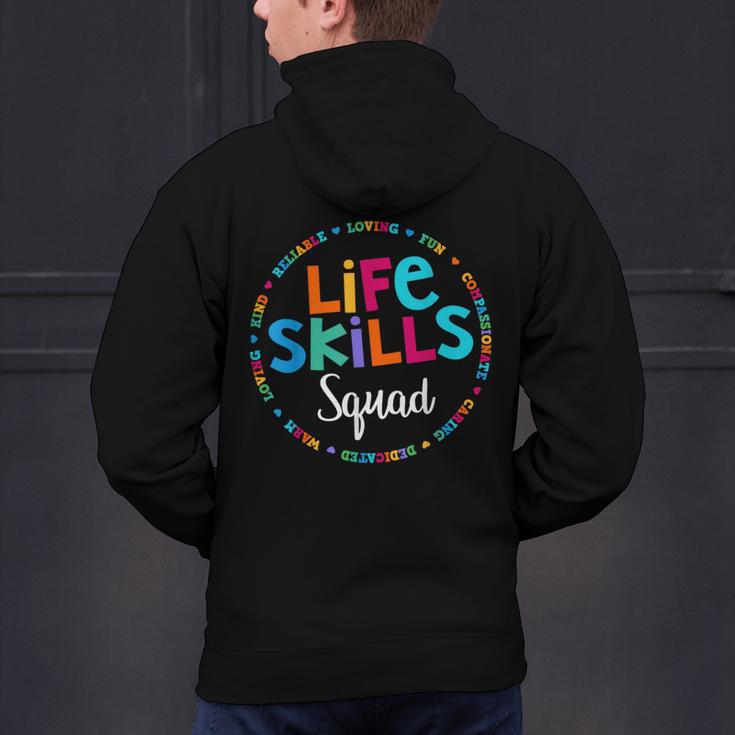 Matching Life Skills Squad Teacher Special Ed SPED Team Crew Men's Hoodie Back Print, gift for family, gift for coworker Matching Life Skills Squad Teacher Special Ed SPED Team Crew Men's Hoodie Back Print, gift for family, gift for coworker