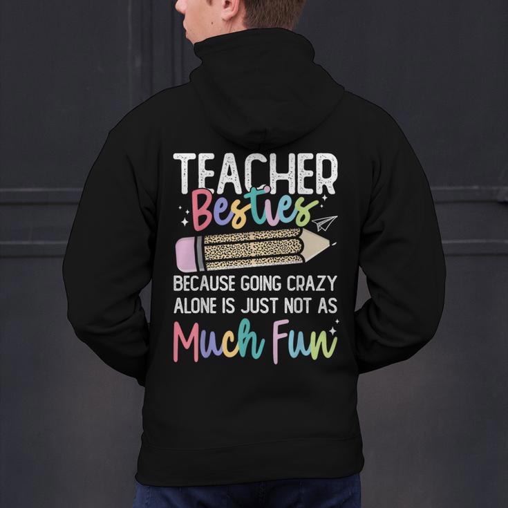 Matching Teachers Last Day Of School Teacher Besties Men's Hoodie Back Print, gift for family, gift for coworker