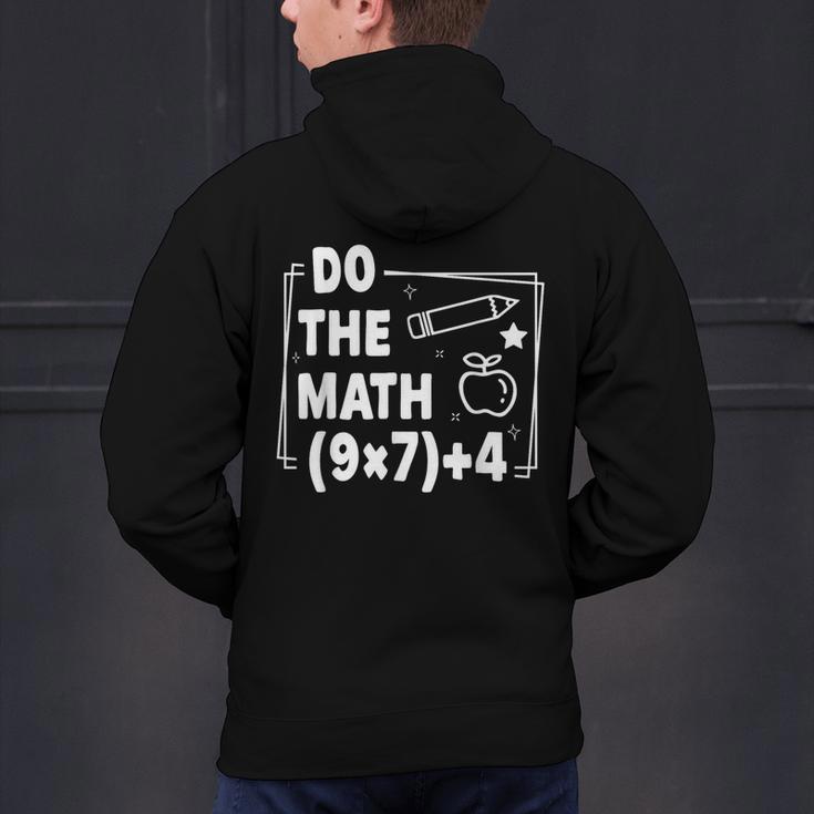 Do The Math 67 Meme PEMDAS Elementary Teacher Joke Men's Hoodie Back Print, gift for family, gift for coworker