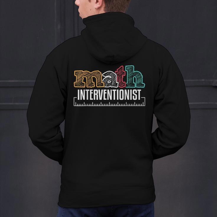 Math Interventionist Teacher Mathematics Men's Hoodie Back Print, gift for family, gift for coworker Math Interventionist Teacher Mathematics Men's Hoodie Back Print, gift for family, gift for coworker