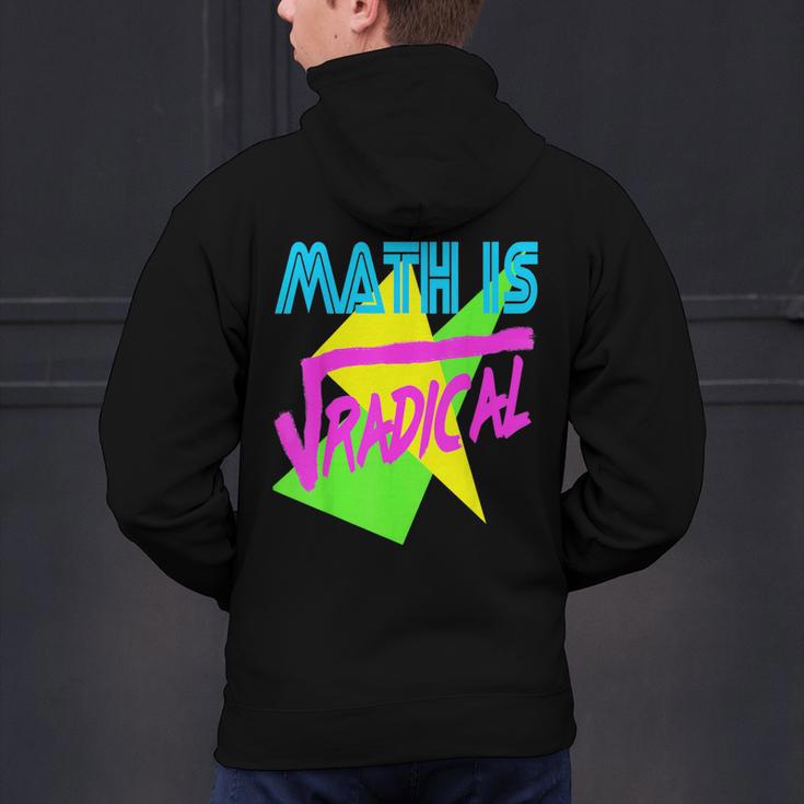 Math Is Radical Retro 80s Vintage Algebra Teacher Men's Hoodie Back Print, gift for family, gift for coworker Math Is Radical Retro 80s Vintage Algebra Teacher Men's Hoodie Back Print, gift for family, gift for coworker