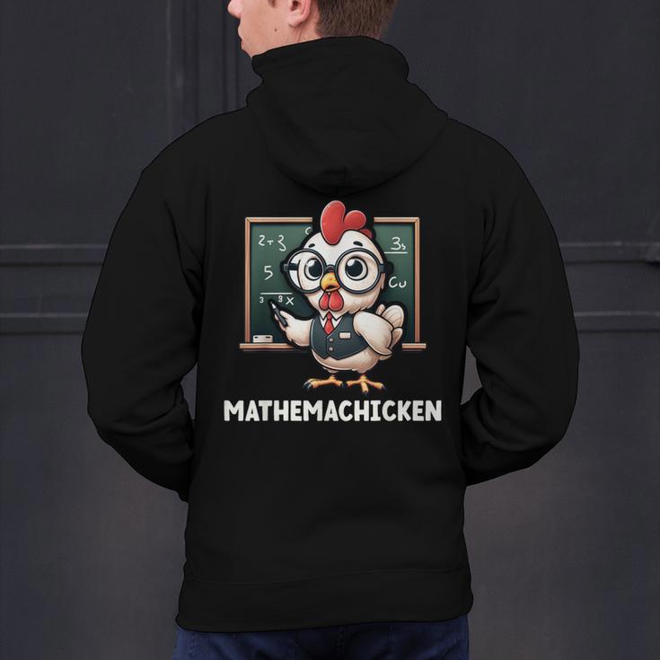 Math Teacher Chicken Mathemachicken Pun Men's Hoodie Back Print, gift for family, gift for coworker Math Teacher Chicken Mathemachicken Pun Men's Hoodie Back Print, gift for family, gift for coworker