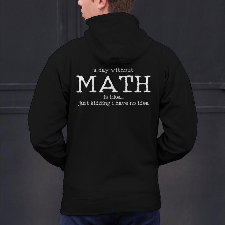 Math Teacher Student Mathematician Men's Hoodie Back Print, gift for family, gift for coworker
