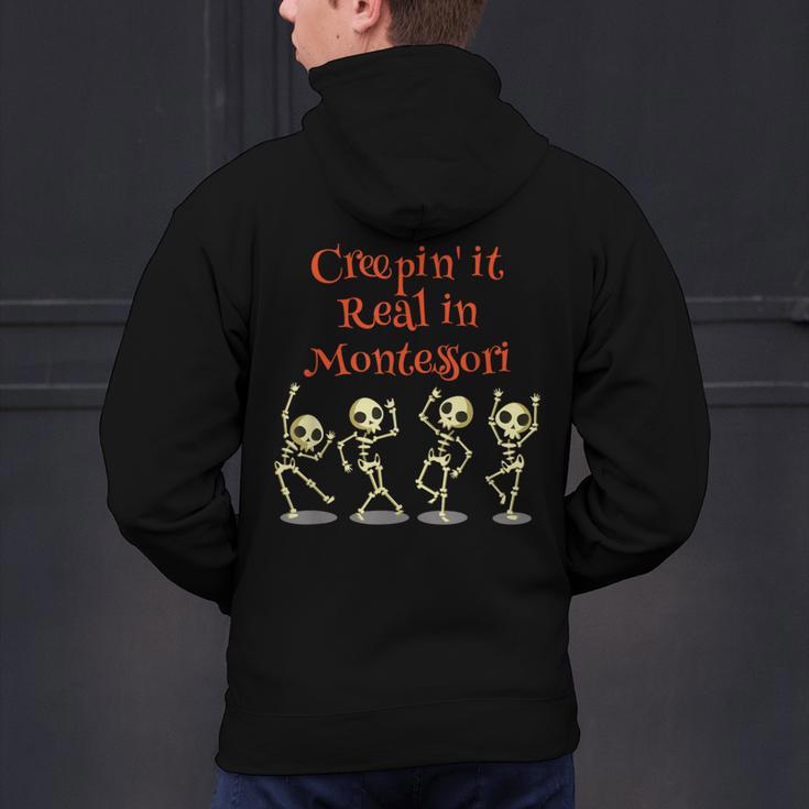 Montessori Creepin' It Real HALLOWEEN School Teacher Shirt Men's Hoodie Back Print, gift for family, gift for coworker Montessori Creepin' It Real HALLOWEEN School Teacher Shirt Men's Hoodie Back Print, gift for family, gift for coworker