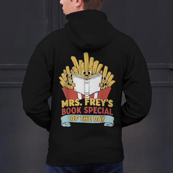 Mrs Frey Book Special Reading Elementary Teacher Men's Hoodie Back Print, gift for family, gift for coworker Mrs Frey Book Special Reading Elementary Teacher Men's Hoodie Back Print, gift for family, gift for coworker